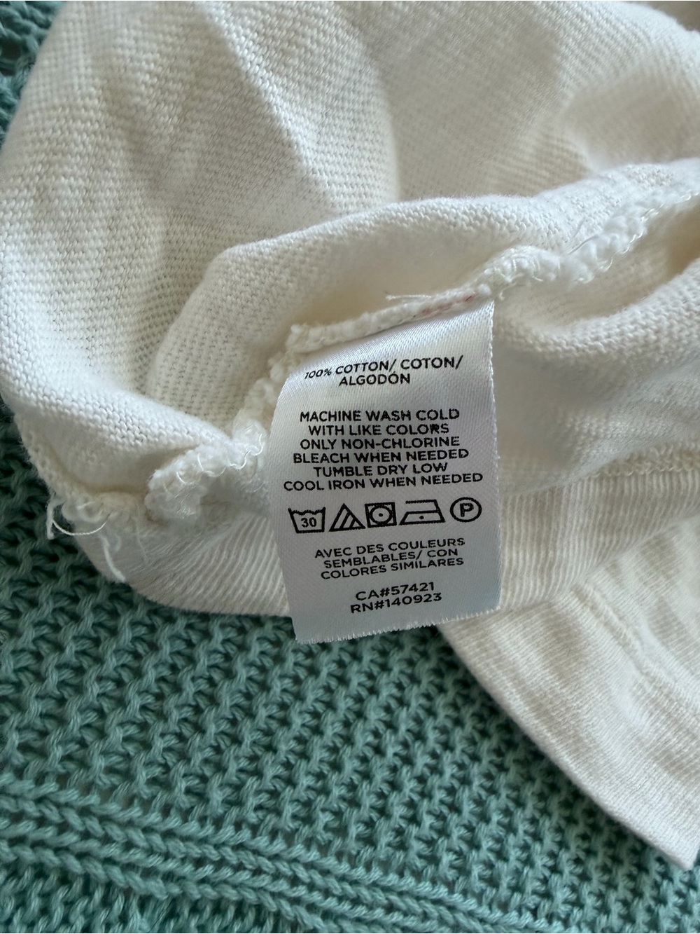 LOFT White Cotton Tank Top Size L - Picture 3 of 4